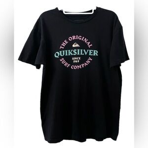 Quiksilver Original Surf Company Graphic Tee Men’s Large Black